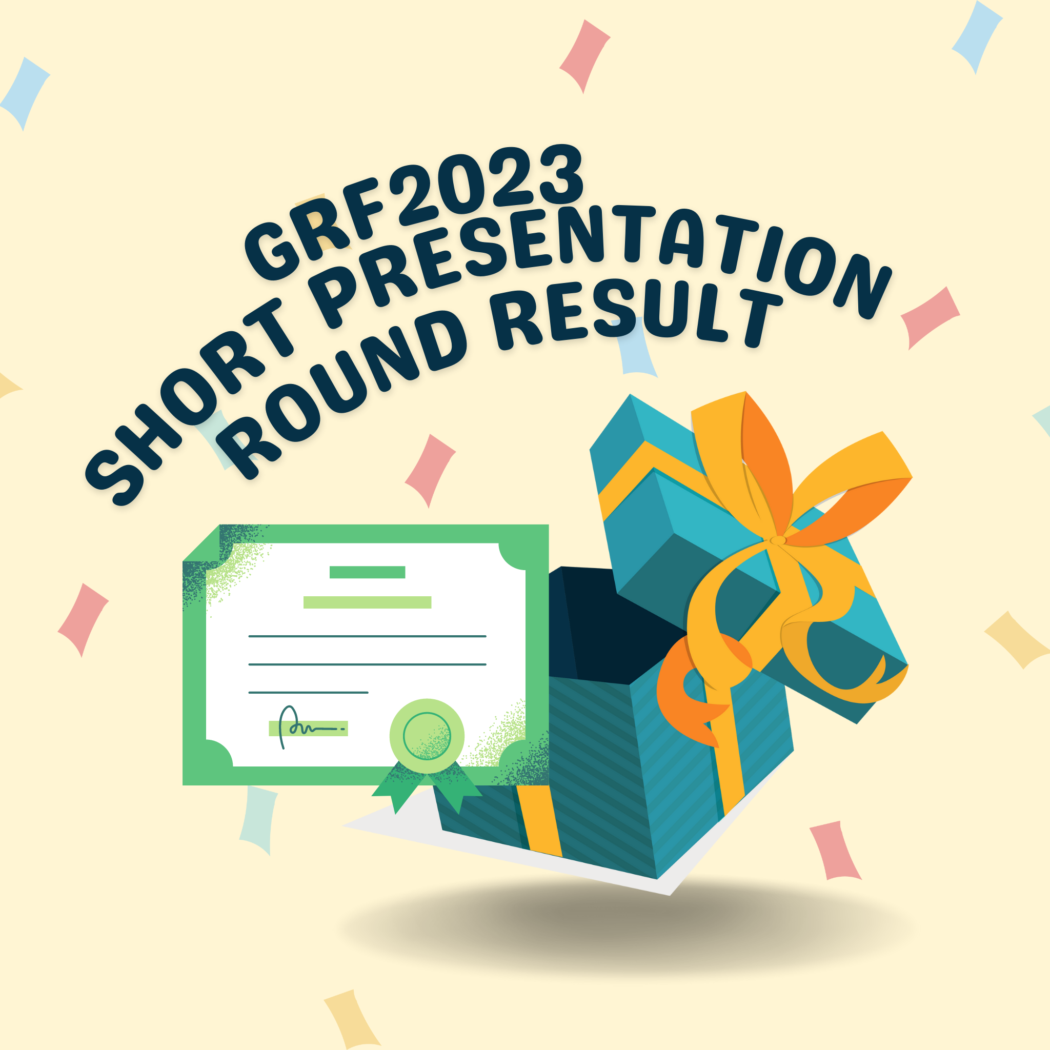 The Short Presentation Round Result of the Graduate Research Forum 2023